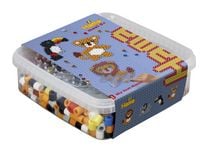 Produktbild: Hama 8751 - My first Hama, Box mit ca. 600 Maxi-B&uuml;gelperlen, Stiftplatten und Zubeh&ouml;r, L&ouml;we und Elefant