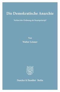 Produktbild: Die Demokratische Anarchie.
