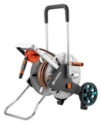 Produktbild: GARDENA 18547-20 CleverRoll M Easy Metall Set Schlauchwagen 13 mm 25 m 1/2 Zoll 1 St. Silber