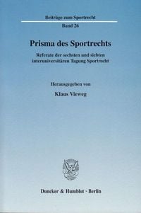 Produktbild: Prisma des Sportrechts.