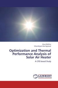 Produktbild: Optimization and Thermal Performance Analysis of Solar Air Heater