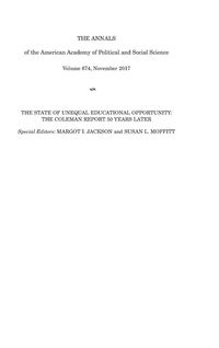 Produktbild: The Annals of the American Academy of Political and Social Science