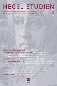 Produktbild: Hegel-Studien Band 57