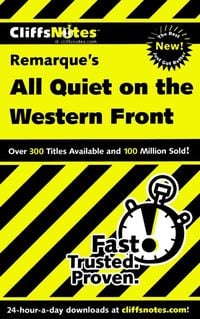 Produktbild: CliffsNotes on Remarque's All Quiet on the Western Front