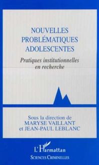Produktbild: Nouvelles Problematiques Adolescentes