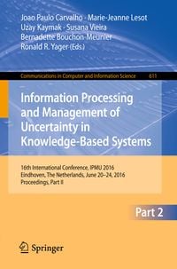 Produktbild: Information Processing and Management of Uncertainty in Knowledge-Based Systems