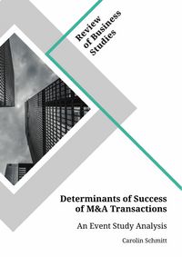 Produktbild: Determinants of Success of M&A Transactions