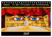 Produktbild: Nepal - In den Stra&szlig;en von Kathmandu (Tischkalender 2027 DIN A5 quer), CALVENDO Monatskalender