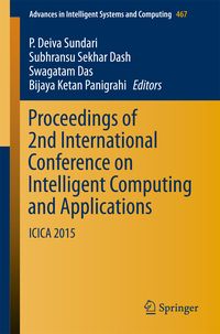 Produktbild: Proceedings of 2nd International Conference on Intelligent Computing and Applications