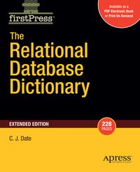 Produktbild: The Relational Database Dictionary, Extended Edition