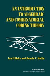 Produktbild: An Introduction to Algebraic and Combinatorial Coding Theory