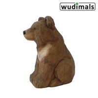 Produktbild: Wudimals A040466 - B&auml;renjunges, Bear Cub, handgeschnitzt aus Holz