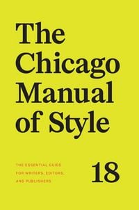 Produktbild: The Chicago Manual of Style