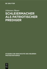 Produktbild: Schleiermacher als patriotischer Prediger