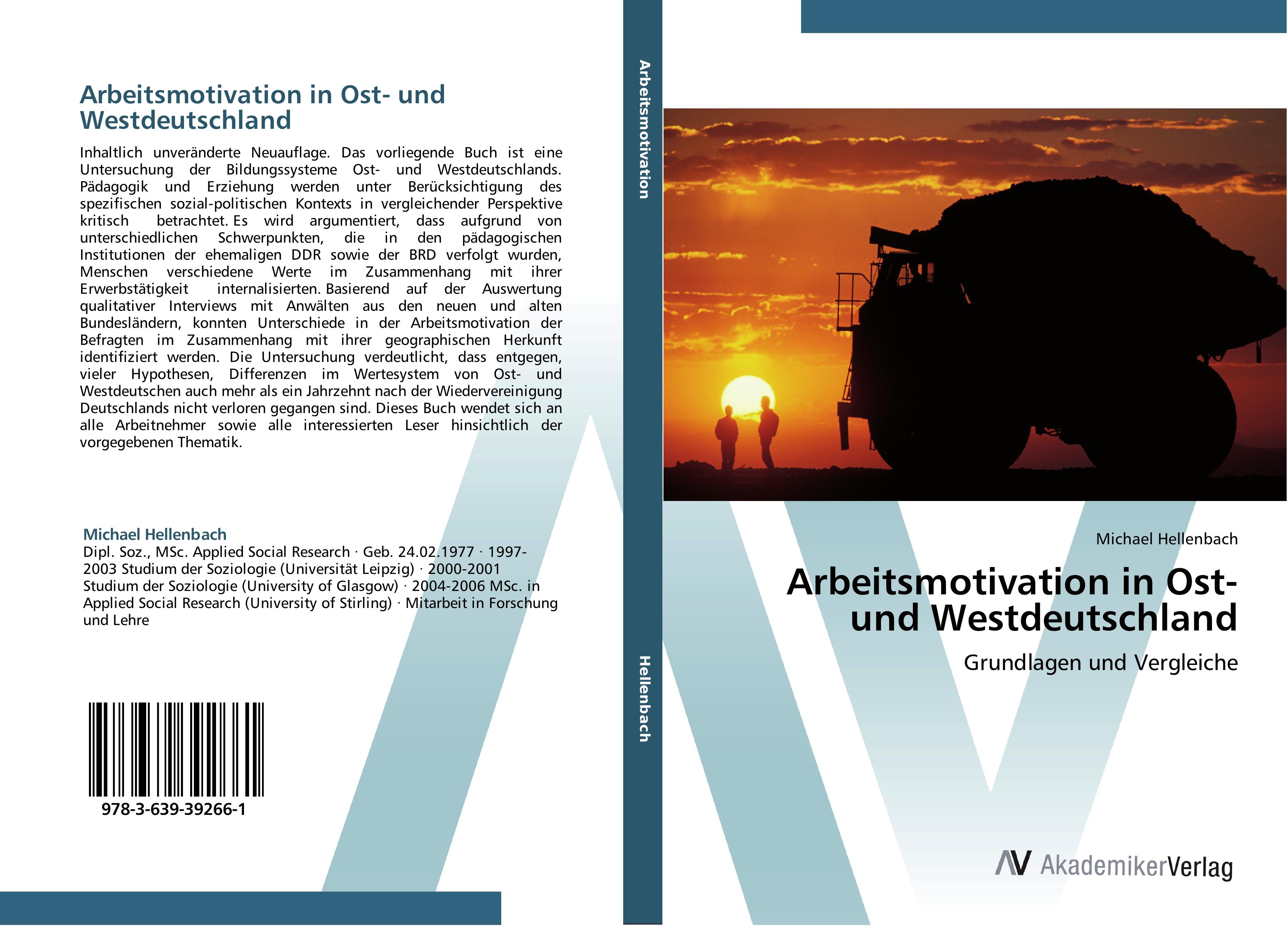 Produktbild: Arbeitsmotivation in Ost- und Westdeutschland