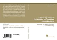 Produktbild: Ausnutzung zeitlicher Redundanzen der cepstralen Sprachmerkmale