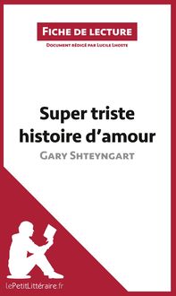 Produktbild: Super triste histoire d'amour de Gary Shteyngart (Fiche de lecture)