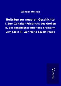 Produktbild: Beitr&auml;ge zur neueren Geschichte