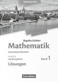 Produktbild: Mathematik Sekundarstufe II - Rheinland-Pfalz. Leistungsfach Band 1 - Analysis. L&ouml;sungen