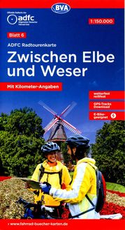 Bild vom Artikel ADFC-Radtourenkarte 6 Zwischen Elbe und Weser 1:150.000, reiß- und wetterfest, GPS-Tracks Download vom Autor 