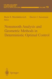 Produktbild: Nonsmooth Analysis and Geometric Methods in Deterministic Optimal Control