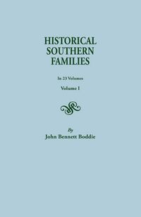 Produktbild: Historical Southern Families. in 23 Volumes. Volume I