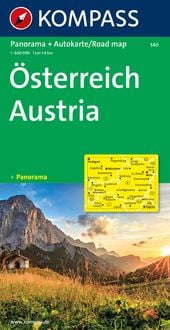 KOMPASS Autokarte Österreich, Austria 1:600.000