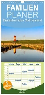 Produktbild: Familienplaner 2027 - Bezauberndes Ostfriesland mit 5 Spalten (Wandkalender, 21 x 45 cm) CALVENDO