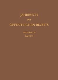 Produktbild: Jahrbuch des &ouml;ffentlichen Rechts der Gegenwart. Neue Folge