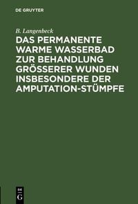 Produktbild: Das permanente warme Wasserbad zur Behandlung gr&ouml;sserer Wunden insbesondere der Amputation-st&uuml;mpfe