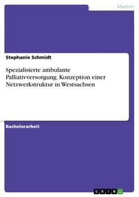 Produktbild: Konzeption einer Netzwerkstruktur f&uuml;r die spezialisierte ambulante Palliativversorgung in Westsachsen