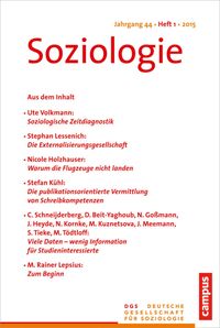 Produktbild: Soziologie 1.2015