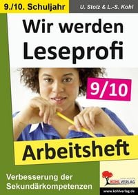 Produktbild: Wir werden Leseprofi - Arbeitsheft (Klasse 9-10)