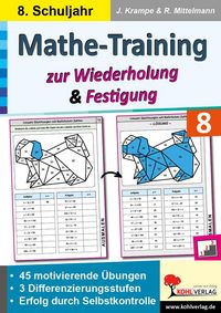 Produktbild: Mathe-Training zur Wiederholung und Festigung / Klasse 8
