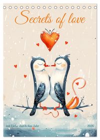 Produktbild: Secrets of love - mit Liebe durch das Jahr (Tischkalender 2026 DIN A5 hoch), CALVENDO Monatskalender