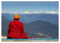 Bhutan - Frieden und Glück im Himalaya (Tischkalender 2024 DIN A5 quer), CALVENDO Monatskalender