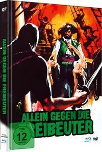 Produktbild: Allein gegen die Freibeuter - Extended Fassung (Limited Mediabook, in HD neu abgetastet, Blu-ray+DVD+Booklet)