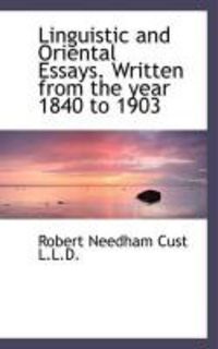 Produktbild: Linguistic and Oriental Essays. Written from the Year 1840 to 1903