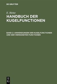 Produktbild: Anwendungen der Kugelfunctionen und der verwandten Functionen