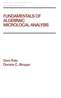Produktbild: Fundamentals of Algebraic Microlocal Analysis