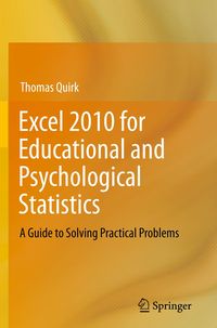 Produktbild: Excel 2010 for Educational and Psychological Statistics