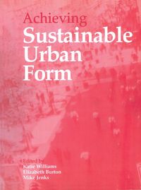 Produktbild: Achieving Sustainable Urban Form