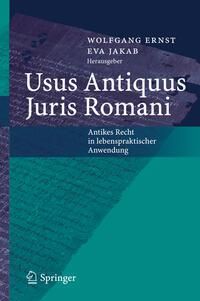 Produktbild: Usus Antiquus Juris Romani
