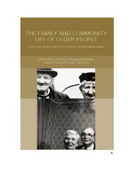 Produktbild: Family and Community Life of Older People