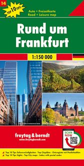 Produktbild: Freytag & berndt Stra&szlig;enkarte Rund um Frankfurt 1:150.000