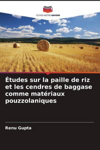 Produktbild: &Eacute;tudes sur la paille de riz et les cendres de baggase comme mat&eacute;riaux pouzzolaniques