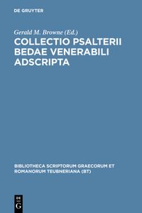 Produktbild: Collectio Psalterii Bedae venerabili adscripta