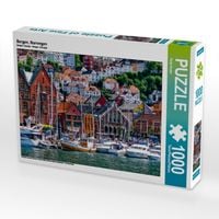 Produktbild: CALVENDO Puzzle Bergen, Norwegen | 1000 Teile Lege-Gr&ouml;&szlig;e 64x48cm Foto-Puzzle f&uuml;r gl&uuml;ckliche Stunden