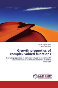 Produktbild: Growth properties of complex valued functions