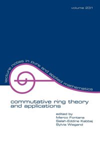 Produktbild: Commutative Ring Theory and Applications